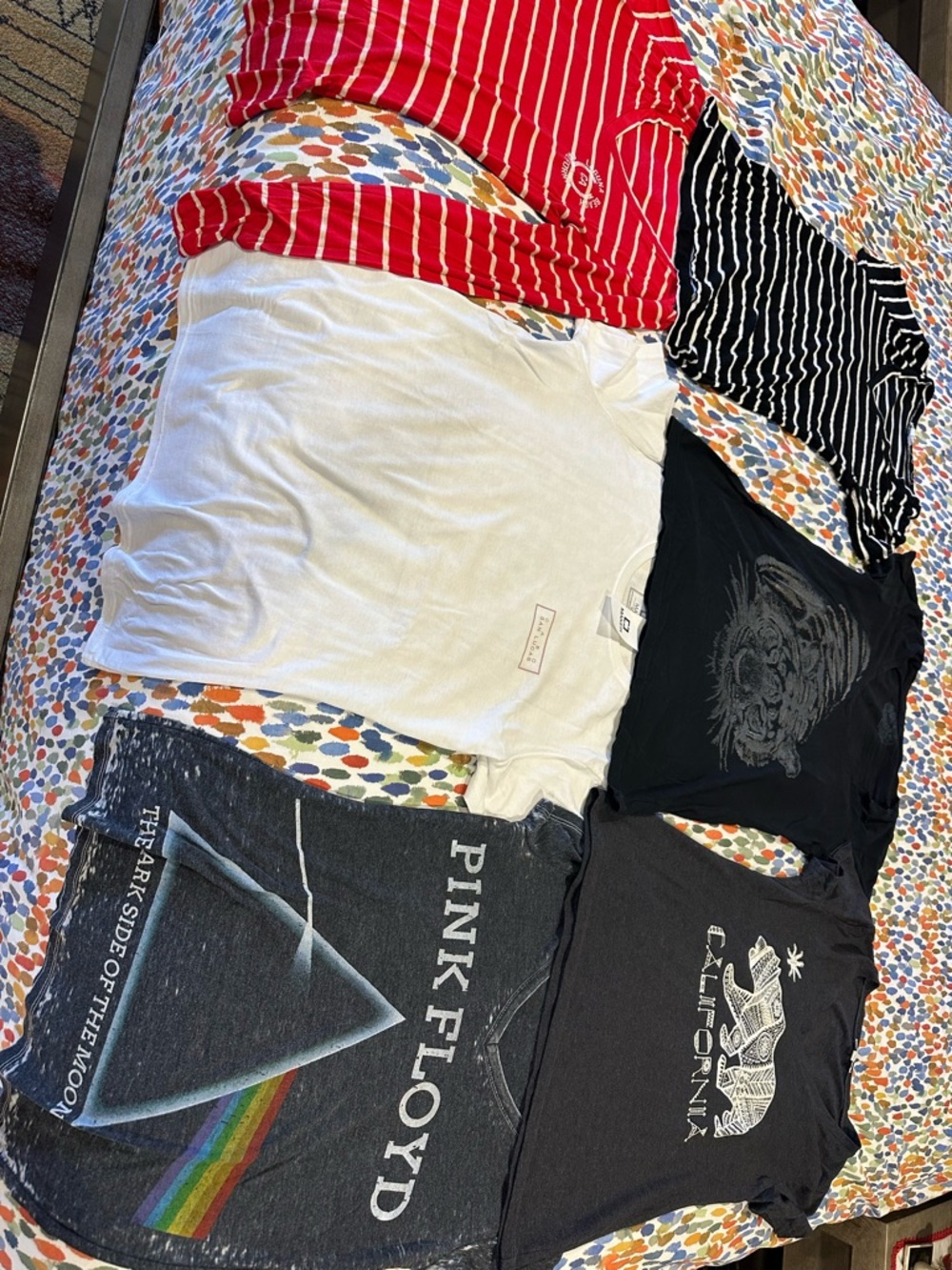 Ladies Set of 6 Fits Medium Basic Crew Tee - Various Brands